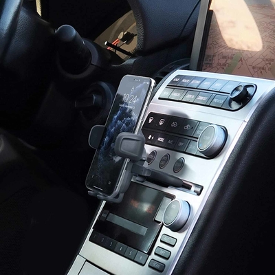 Adjustable Car Universal CD Player Phone Holder 360 Degree Rotation