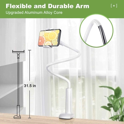 Flexible Arm 70cm Extra Long Gooseneck Phone Holder For Bed